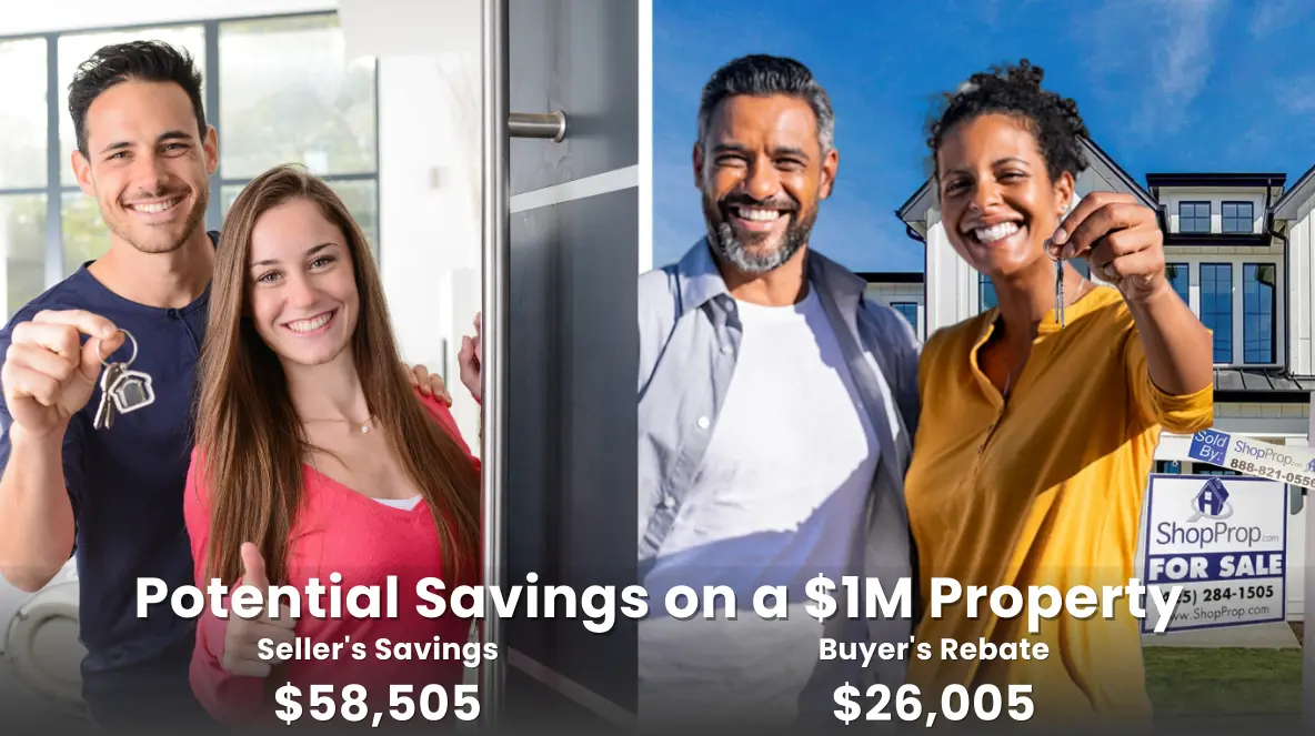 Happy clients in front of their new home